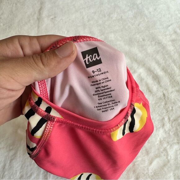 TEA 9-12 Months Ruffle Rash Guard NWT - Picture 10 of 12